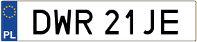 Trailer License Plate